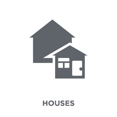 Houses icon from Real estate collection.