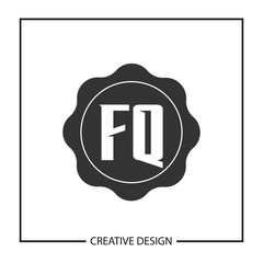 Initial Letter FQ Logo Template Design