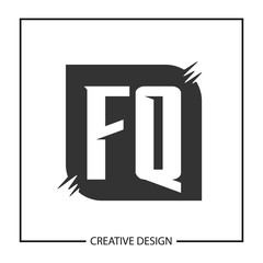 Initial Letter FQ Logo Template Design