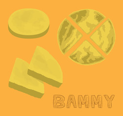 Bread Kind Bammy Vector Illustration