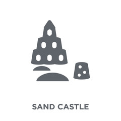 Sand castle icon from  collection.