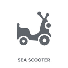 Sea scooter icon from Summer collection.