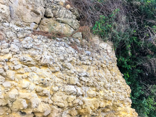 Natural stone, rock formation, sea coast