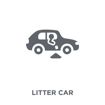 litter car icon from Transportation collection.