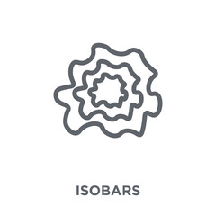 Isobars icon from Weather collection. - obrazy, fototapety, plakaty