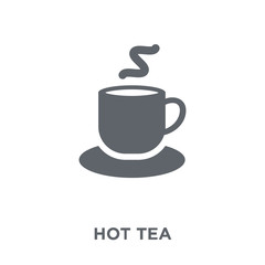 Hot tea icon from Winter collection.