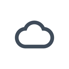 Computing data Cloud Flat icon . vector illustration isolated on clean background.