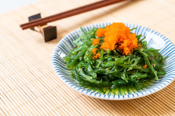 seaweed salad with shrimp eggs -Japanese style