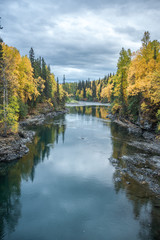 Kispiox River Reflections - Cordillera in Fall