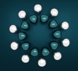 Abstract background with geometry shape located at concentric lines