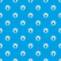 Unplugged electrical plug pattern vector seamless blue repeat for any use