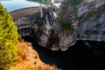 Boundary Dam Near Metaline Falls, Washington State, USA
