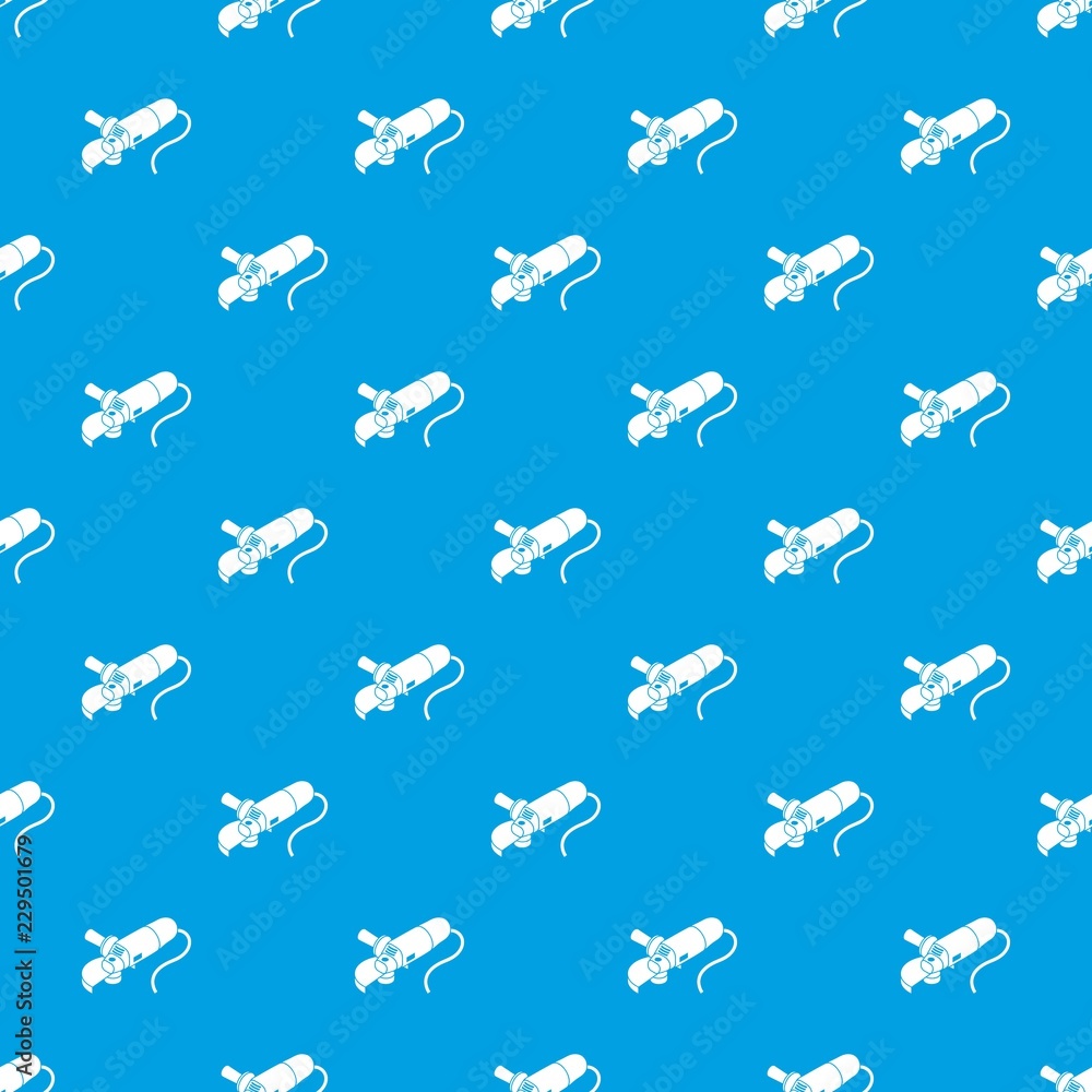 Poster angle grinder pattern vector seamless blue repeat for any use