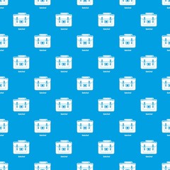 Satchel bag pattern vector seamless blue repeat for any use