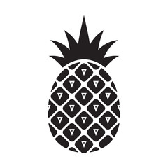 Obraz premium Pineapple icon. Tropical fruit
