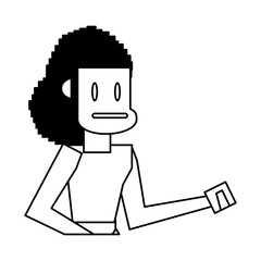 Videogame pixelated gangster