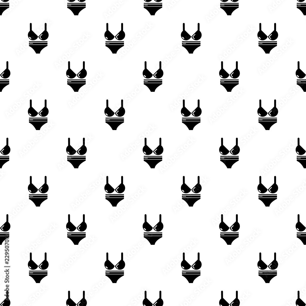Poster swimsuit pattern vector seamless repeating for any web design