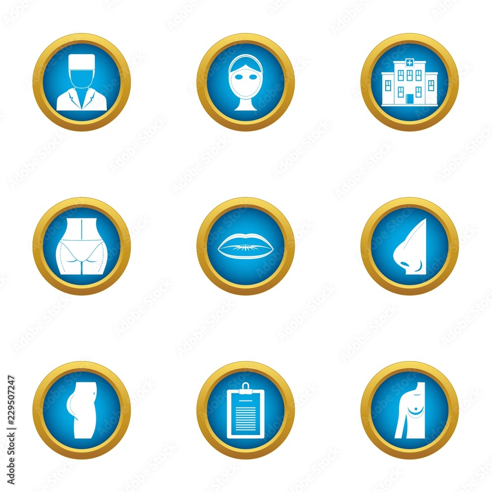 Poster increase icons set. flat set of 9 increase vector icons for web isolated on white background