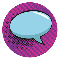 Pop art speech bubble