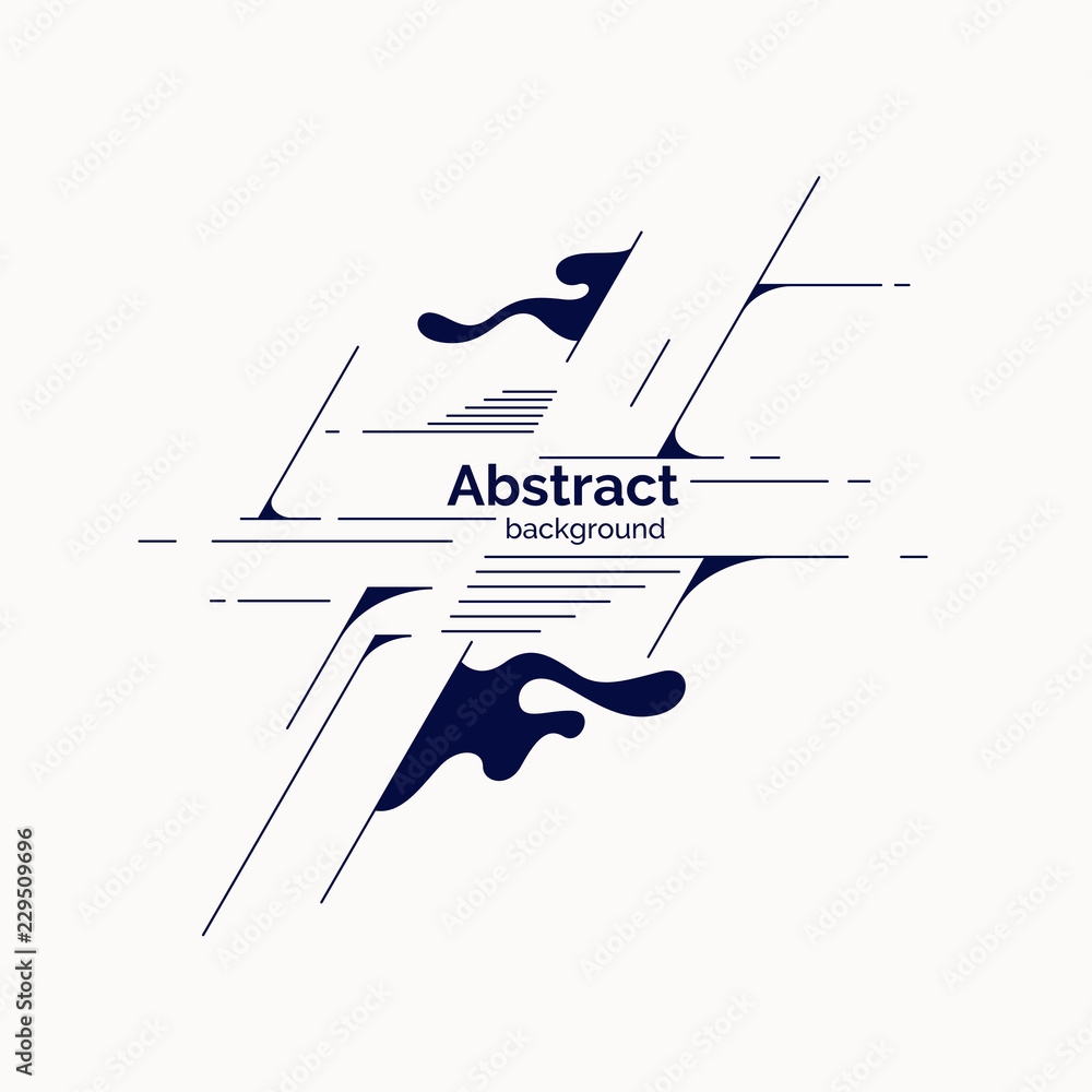 Poster abstract background in a flat, minimalistic style.