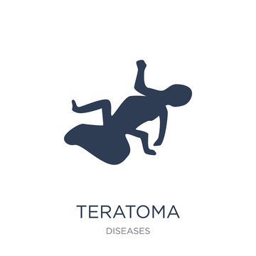 Teratoma icon. Trendy flat vector Teratoma icon on white background from Diseases collection
