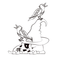 Halloween scary cartoons