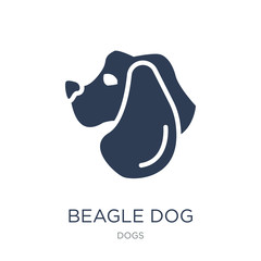 Beagle dog icon. Trendy flat vector Beagle dog icon on white background from dogs collection