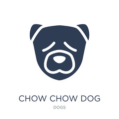 Chow Chow dog icon. Trendy flat vector Chow Chow dog icon on white background from dogs collection