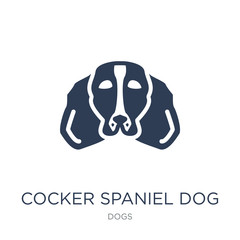 Cocker Spaniel dog icon. Trendy flat vector Cocker Spaniel dog icon on white background from dogs collection