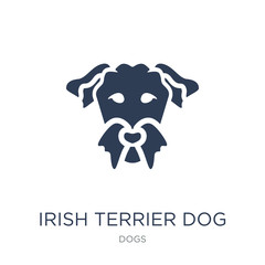 Irish Terrier dog icon. Trendy flat vector Irish Terrier dog icon on white background from dogs collection