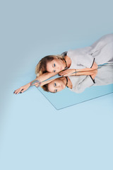 Reflection of our mind and soul concept.