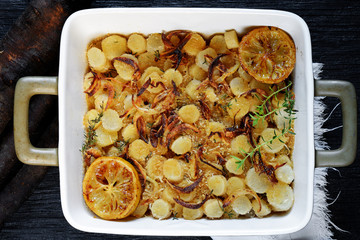 scorzanera gratinata - closeup