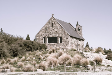 Church of the Good Shepherd, blue sky day