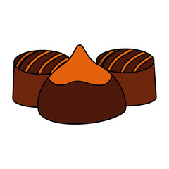 caramel chocolate candy sweet stuffed