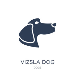 Vizsla dog icon. Trendy flat vector Vizsla dog icon on white background from dogs collection