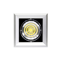 Spot ceiling led light on white background isolated