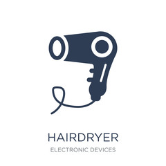 Hairdryer icon. Trendy flat vector Hairdryer icon on white backg
