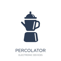 percolator icon. Trendy flat vector percolator icon on white bac