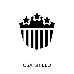 Usa shield icon. Usa shield symbol design from United states of america collection.