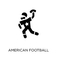 American football icon. American football symbol design from United states of america collection.