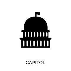 Capitol icon. Capitol symbol design from United states of america collection.