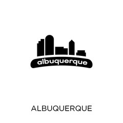 Fototapeta premium albuquerque icon. albuquerque symbol design from United states of america collection.