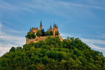 Hohenzollern Castle, Germany - the seat of the former ruling German Hohenzollern dynasty from Swabia