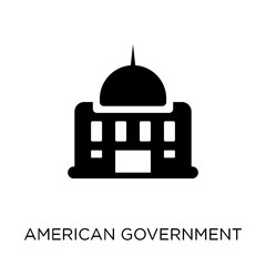 American government building icon. American government building symbol design from Political collection.
