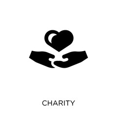 Charity icon. Charity symbol design from Political collection.