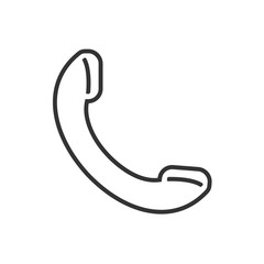 Phone line icon on a white background