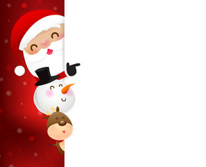 Christmas Santa claus cartoon smile 004
