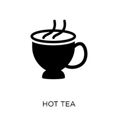 Hot tea icon. Hot tea symbol design from Winter collection.