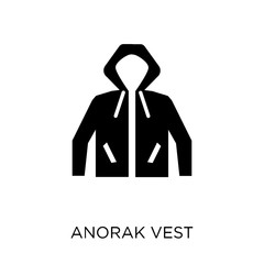 Anorak Vest icon. Anorak Vest symbol design from Winter collection.
