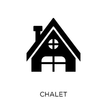 Chalet Icon. Chalet Symbol Design From Winter Collection.